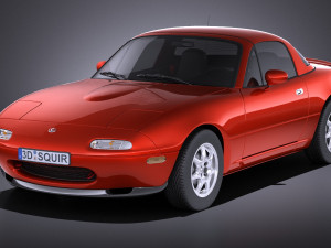 Mazda MX-5 Miata 1989-1997 vray 3D Model