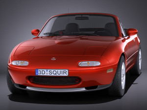 Mazda MX-5 Miata 1989-1997 vray 3D Model
