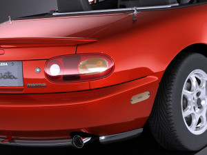 Mazda MX-5 Miata 1989-1997 vray 3D Model