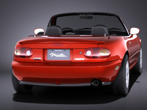 Mazda MX-5 Miata 1989-1997 vray 3D Model