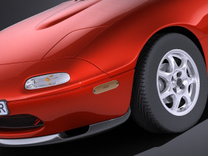 Mazda MX-5 Miata 1989-1997 vray 3D Model