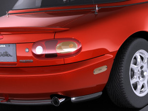 Mazda MX-5 Miata 1989-1997 vray 3D Model