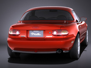 Mazda MX-5 Miata 1989-1997 vray 3D Model