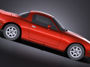 Mazda MX-5 Miata 1989-1997 vray 3D Model