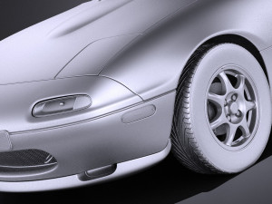 Mazda MX-5 Miata 1989-1997 vray 3D Model