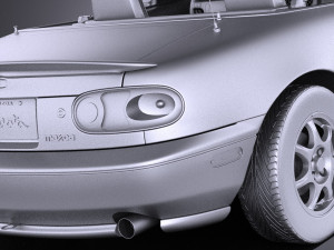 Mazda MX-5 Miata 1989-1997 vray 3D Model