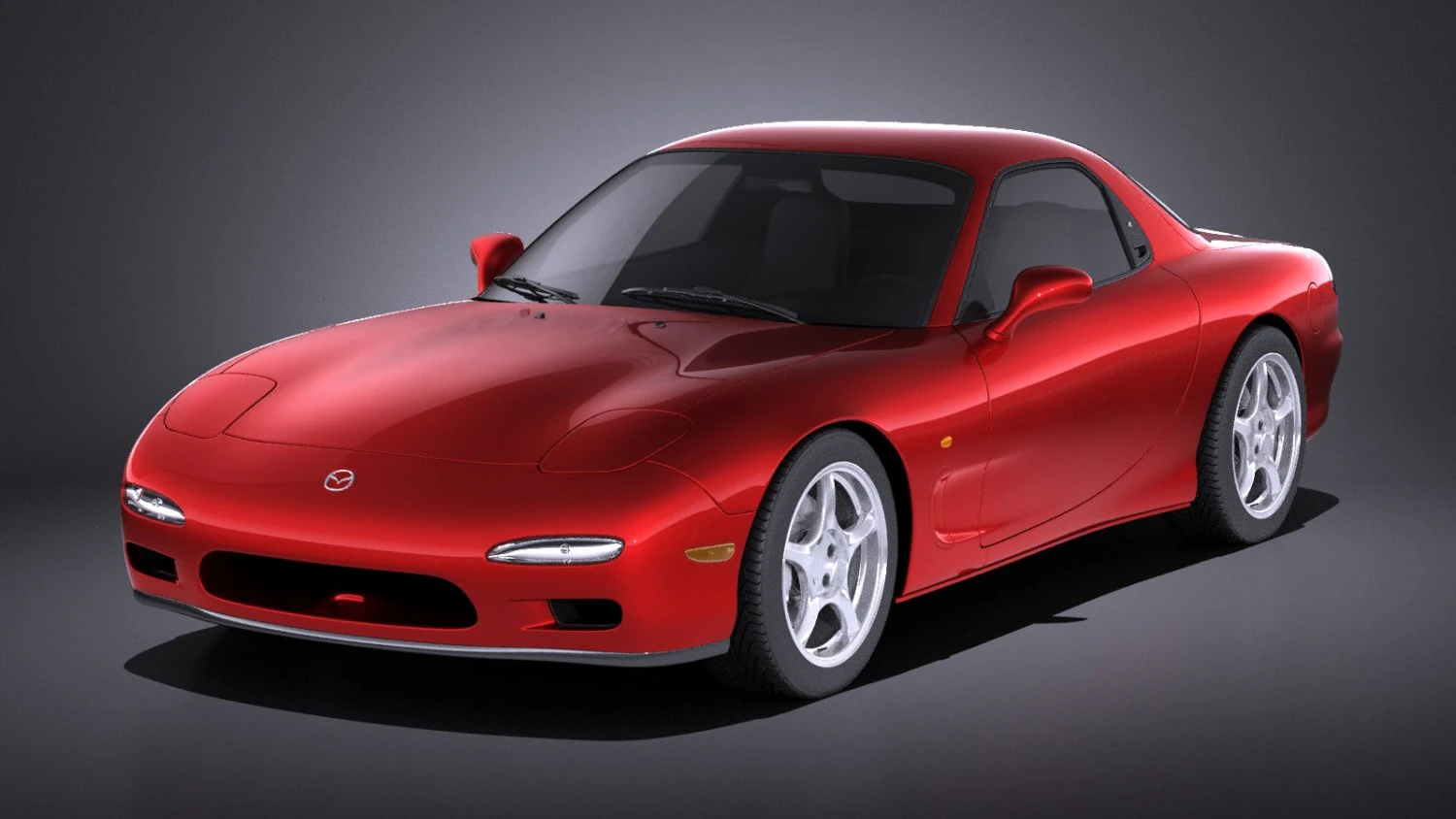 Mazda RX-7 1992-1996 vray 3D Model .c4d .max .obj .3ds .fbx .stl .blend