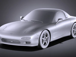 Mazda RX-7 1992-1996 vray 3D Model