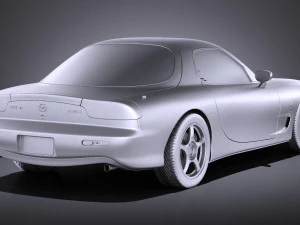 Mazda RX-7 1992-1996 vray 3D Model