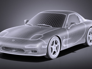 Mazda RX-7 1992-1996 vray 3D Model