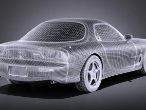 Mazda RX-7 1992-1996 vray 3D Model
