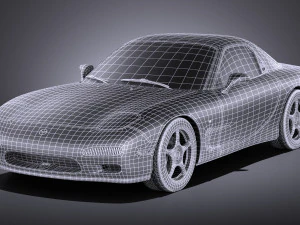 Mazda RX-7 1992-1996 vray 3D Model