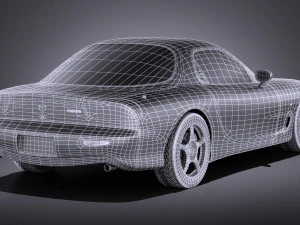 Mazda RX-7 1992-1996 vray 3D Model