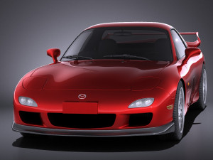 Mazda RX-7 1998-2002 vray 3D Model