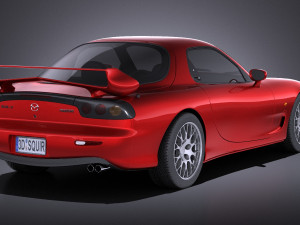 Mazda RX-7 1998-2002 vray 3D Model