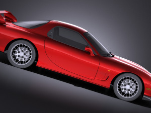 Mazda RX-7 1998-2002 vray 3D Model