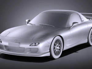 Mazda RX-7 1998-2002 vray 3D Model