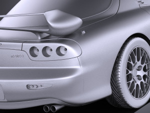 Mazda RX-7 1998-2002 vray 3D Model