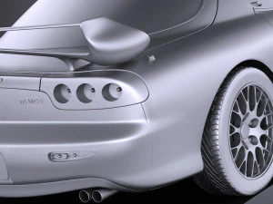 Mazda RX-7 1998-2002 vray 3D Model