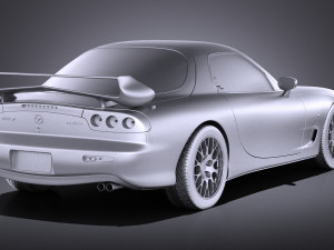Mazda RX-7 1998-2002 vray 3D Model
