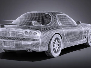 Mazda RX-7 1998-2002 vray 3D Model