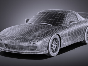 Mazda RX-7 1998-2002 vray 3D Model