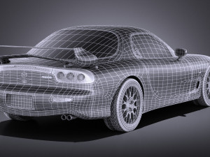 Mazda RX-7 1998-2002 vray 3D Model