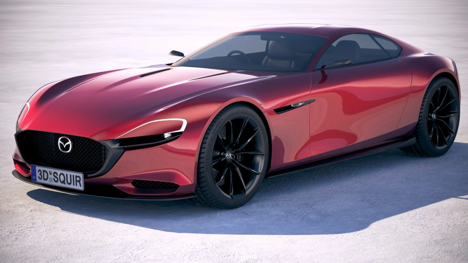 Mazda RX-9 Vision Concept 3D Model .c4d .max .obj .3ds .fbx .stl .blend