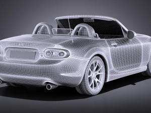 Mazda MX-5 2015 vray 3D मॉडल