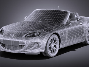 Mazda MX-5 2015 vray 3D मॉडल