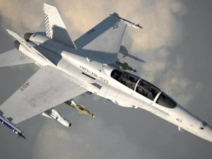 Mcdonnell Douglas FA-18 Hornet 3D Model