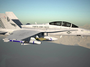 Mcdonnell Douglas FA-18 Hornet 3D 모델