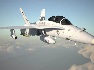 Mcdonnell Douglas FA-18 Hornet 3D Model