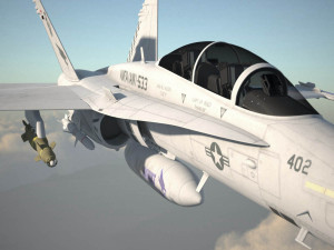 Mcdonnell Douglas FA-18 Hornet 3D 모델