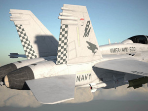 Mcdonnell Douglas FA-18 Hornet 3D 모델