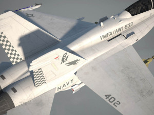 Mcdonnell Douglas FA-18 Hornet 3D 모델