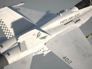 Mcdonnell Douglas FA-18 Hornet 3D Model