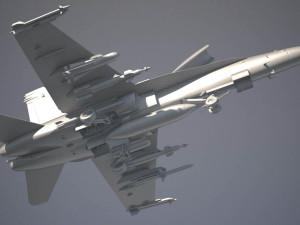 Mcdonnell Douglas FA-18 Hornet 3D 모델