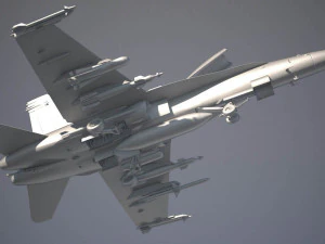 Mcdonnell Douglas FA-18 Hornet 3D Model