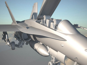 Mcdonnell Douglas FA-18 Hornet 3D 모델