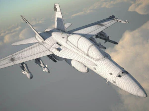 Mcdonnell Douglas FA-18 Hornet 3D Model