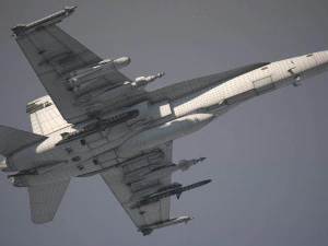 Mcdonnell Douglas FA-18 Hornet 3D Model