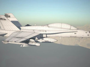 Mcdonnell Douglas FA-18 Hornet 3D Model