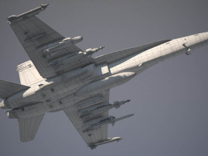 Mcdonnell Douglas FA-18 Hornet 3D 모델