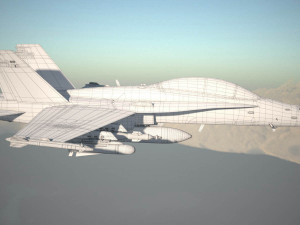 Mcdonnell Douglas FA-18 Hornet 3D 모델
