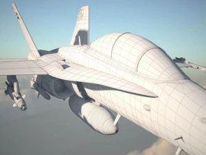 Mcdonnell Douglas FA-18 Hornet 3D Model
