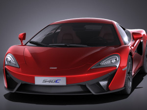 Mclaren 540C Coupe 2017 vray 3D Модель