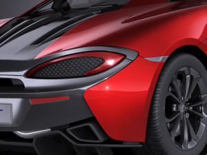 Mclaren 540C Coupe 2017 vray 3D Модель
