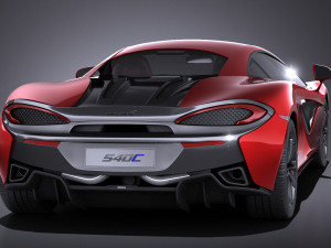 Mclaren 540C Coupe 2017 vray 3D Модель