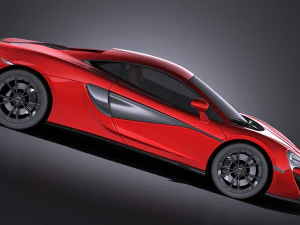 Mclaren 540C Coupe 2017 vray 3D Model